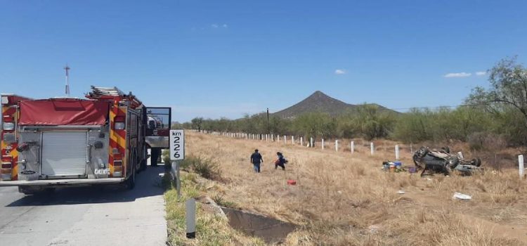 Fuerte accidente deja sin vida a una mujer en la carretera Hermosillo-Guaymas