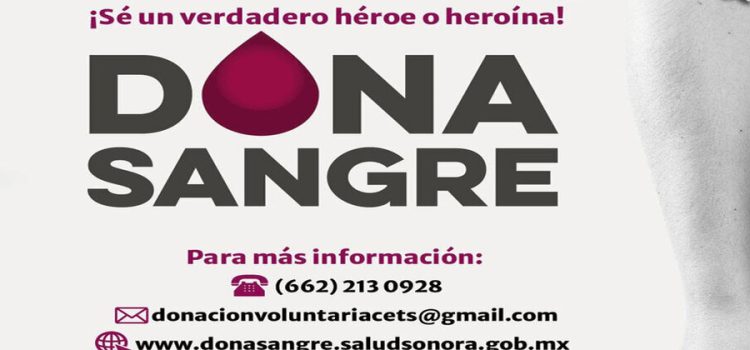 Salud Sonora llama a la población a donar sangre de manera voluntaria
