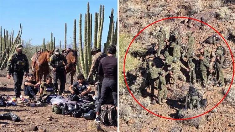 Detienen a 15 migrantes cruzando el desierto de Sonora; usaban camuflaje