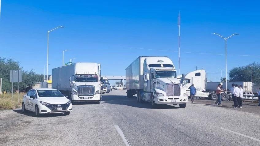 Manifestación de transportistas fue pacífica en Sonora